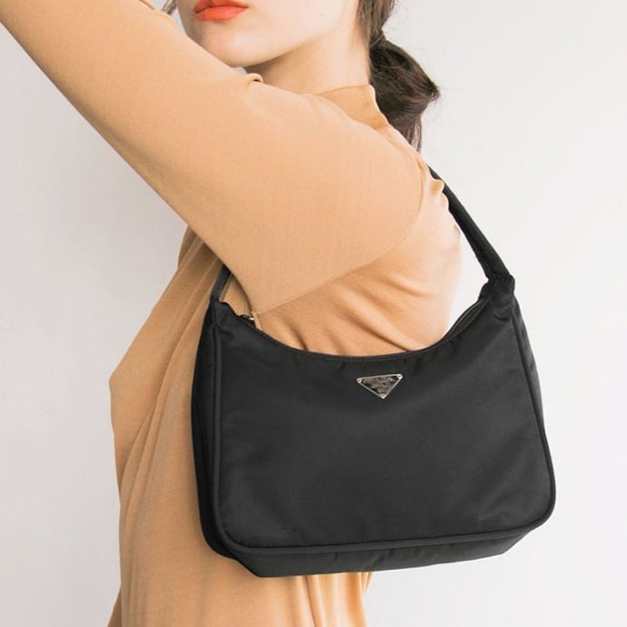 Retro Baguette Bag For Women Trendy Vintage Nylon Handbag Female Small Subaxillary Bags Casual Retro Mini Shoulder Bag Bella 180