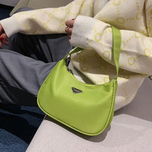 Load image into Gallery viewer, Retro Baguette Bag For Women Trendy Vintage Nylon Handbag Female Small Subaxillary Bags Casual Retro Mini Shoulder Bag Bella 180